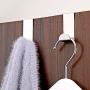 shlutesoy 2Pcs Stainless Steel Over Door Hooks Kitchen Cabinet Hat Clothes Hanger Holders