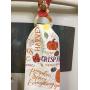 Pumpkin Spice 100% cotton Plush Hand towel with removable Hanger Handmade by me