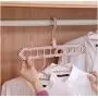 10pcs Random Color Space Saver Hangers Wonder Magic Clothes Hangers Closet Organizer Hook Rack Decoration