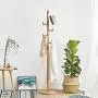 AIDELAI Coat Rack Entrance Coat Rack Beech Clothes Shelf Modern Minimalist Bedroom Hanger European Style Creative Hanger (Color : D)