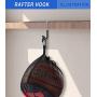 POETISKE Rafter Hook Ladder Bike Hanger Garage Storage Organizer Vinyl Coated Black 4PACK