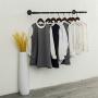 Quisilife Creative Clothing Display Stand On The Wall Thickening Clothes Shelf Clothing Store Wall Hangers Retro Wall Hanging Clothing Rack Coat and Hat Rack (Color : Black, Size : 13100)