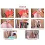 QIAN SHENG Space Saving Clothes Hangers 8 in 1,Multifunctional Smart Closet Premium Wardrobe Clothing Hangers for Heavy Coats,Pants,Underwear.