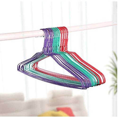 10pcs Random Color Cloth Hanger Durable Coat Clothes Hangers, Adult Closet Space Saving