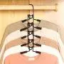 YOUDirect Clothes Hangers - Multilayer Detachable Non-slip Clothes Rack for Adult Metal Rust-free Wardrobe Storage Rack Space-saving (Adult-Black.) YOUDirect Clothes Hangers - Multilayer Detachable Non-slip Clothes Rack for Adult Metal Rust-free Wardrobe Storage Rack Space-saving (Adult-Black.)
