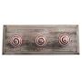 Indianshelf Handmade 1 Artistic Vintage Cream Wooden Strip Key Hooks Hangers/Heavy Duty Hooks for Wall