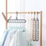 Daxin 5pcs/Set Magic Clothes Hanger Organizer,Closet Space Saving Plastic Multi Functional Wardrobe Rotate,Anti-Skid Storage Coat Hangers