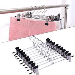 SEniutarm Pants Jeans Hanger Anti-Slip Trouser Clothes Rack Organizer Shirt 5/10/15/20Pcs Blue 5pcs