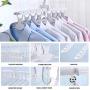 8-in-1 Clothes Hangers Plastic Protable flodable Multi-Function Retractable Rotatable Non-Slip Suit Hangers Wet and Dry Dual-use Save Space Travel Standard Clothes Hangers for Kids, Adults