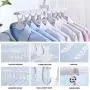 8-in-1 Clothes Hangers Plastic Protable flodable Multi-Function Retractable Rotatable Non-Slip Suit Hangers Wet and Dry Dual-use Save Space Travel Standard Clothes Hangers for Kids, Adults 8-in-1 Clothes Hangers Plastic Protable flodable Multi-Function Retractable Rotatable Non-Slip Suit Hangers Wet and Dry Dual-use Save Space Travel Standard Clothes Hangers for Kids, Adults