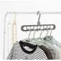 10pcs Random Color Multi-Function Folding Magic Hanger Nine-Hole Rotating Magic Clothes Hanger Wardrobe Drying Clothes Home Bedroom Storage Holder 10pcs Random Color Multi-Function Folding Magic Hanger Nine-Hole Rotating Magic Clothes Hanger Wardrobe Drying Clothes Home Bedroom Storage Holder