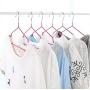PVC Coated Cloth Hangers Non-Slip Metal Shirt Trouser Hook Hangers Coat Hanger 10 Pieces Random Color