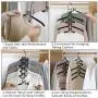 MEYUEWAL Detachable 5 Velvet Hangers Space Saving Hangers for Clothes Stainless Steel Non-Slip Foam Padded Clothing Hangers Metal Closet Storage Organizer for Pants Shirts Jeans Trousers 5-Tier Black MEYUEWAL Detachable 5 Velvet Hangers Space Saving Hangers for Clothes Stainless Steel Non-Slip Foam Padded Clothing Hangers Metal Closet Storage Organizer for Pants Shirts Jeans Trousers 5-Tier Black