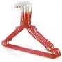 HANGERWORLD 100 Red Coating 16inch Metal Wire 13 Gauge Pants Bar Coat Clothes Garment Hangers HANGERWORLD 100 Red Coating 16inch Metal Wire 13 Gauge Pants Bar Coat Clothes Garment Hangers