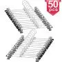 GoodtoU Pants-Hangers-50Pcs-Pant-Hangers-Skirt-Hangers-with Clips, Metal Trouser Hangers for Pants Slack Clothes Hanger Clip Space Saving for Closet Organizing GoodtoU Pants-Hangers-50Pcs-Pant-Hangers-Skirt-Hangers-with Clips, Metal Trouser Hangers for Pants Slack Clothes Hanger Clip Space Saving for Closet Organizing