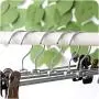 Da.Wa 10Pcs Stainless Steel Wardrobe Clothes Pants Hanger Strong Non-Slip Shelves Drying Clip