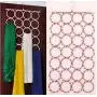 28 Holes Foldable Scarf Hanger Multi Scarves Display Hang Ties Belt Organize Circle Storage Holder Clothes Hanger 5pcs Random Color