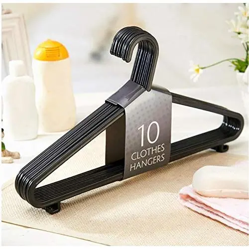 10pcs Non-Slip Multifunctional Plastic Clothes Hangers for Wet or Dry,Adult Ladies Men Clothes Dress Space-Saving Clothes Hangers 10pcs Non-Slip Multifunctional Plastic Clothes Hangers for Wet or Dry,Adult Ladies Men Clothes Dress Space-Saving Clothes Hangers