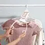 EvaroFly Multipurpose Anti-skidding No Trace Folding Hanger, Save Space Storage Clothes Hanger, Household Travel Camping -Pink 56.5x19cm