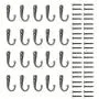 20 Pack Heavy Duty Dual Coat Hooks Wall Mounted with 44 Screws Retro Double Hooks Utility Black Hooks for Coat, Scarf, Bag, Towel, Key, Cap, Cup, Hat … 20 Pack Heavy Duty Dual Coat Hooks Wall Mounted with 44 Screws Retro Double Hooks Utility Black Hooks for Coat, Scarf, Bag, Towel, Key, Cap, Cup, Hat …