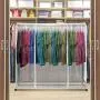 Sorbus Garment Rack Cover - 6 Ft Transparent Clothes Rail Cover, Garment Coat Hanger Protector Clothing Storage for Dresses, Suits, Coats, and More