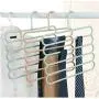 Pants Hangers Holders Multifunction Trousers Hanger Storage Rack Clothes Hanger Tie Scarfs Belt Towel Non-Slip Magic Hanger 5PC Color Random Pants Hangers Holders Multifunction Trousers Hanger Storage Rack Clothes Hanger Tie Scarfs Belt Towel Non-Slip Magic Hanger 5PC Color Random