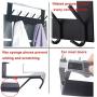 Dseap Over The Door Hook Hanger, Over The Door Towel Rack, for Coat Clothes Hat Towel Bathroom, Black, 2 Packs