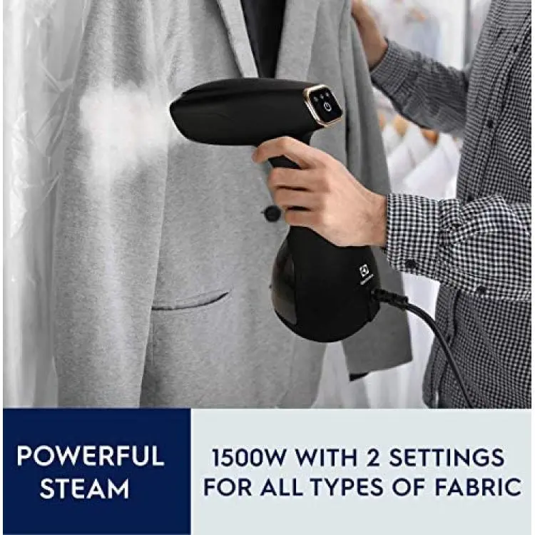 Electrolux Portable Handheld Garment and Fabric Steamer 1500 Watts, Quick  Heat Ceramic Plate Steam Nozzle, 2 in 1 Fabric Wrinkle Remover and Clothing