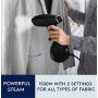 Electrolux Portable Handheld Garment & Fabric Steamer, 1500 Watt, Quick Heat Ceramic Plate Steam Nozzle, 2-in-1 Fabric Wrinkle Remover and Clothes Iron, with Cloth Brush and Lint Brush