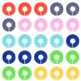 Gaiatop Hanger Dividers, 25 Pieces of Round Clothes Size Divider Line Hanger Closet Line Kindergarten Childrens Clothing Blank Style Multi Color