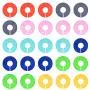 Gaiatop Hanger Dividers, 25 Pieces of Round Clothes Size Divider Line Hanger Closet Line Kindergarten Childrens Clothing Blank Style Multi Color
