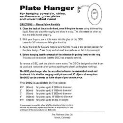 Flatirons Disc Adhesive Plate Hangers, 1.25-inch