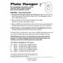 Flatirons Disc Adhesive Medium Plate Hanger Set (4-3 Inch Hangers)