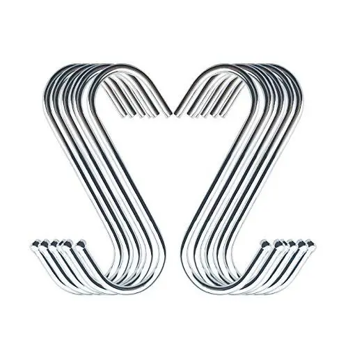 30 Pack S Hooks Hanging Kitchen Pot Hangers - Heavy Duty Metal Hooks for Plants, Bakers, Rack, Closet, Rod, Pans, Scarves, Handbag and in Kitchenware, Household 30 Pack S Hooks Hanging Kitchen Pot Hangers - Heavy Duty Metal Hooks for Plants, Bakers, Rack, Closet, Rod, Pans, Scarves, Handbag and in Kitchenware, Household