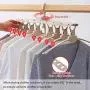VS-Foru Space Saving 8 in 1 Folding Hangers-Adjustable Magic Clothes Hangers -Eco Material Time Saving Hangers for Small Wardrobe and Camping VS-Foru Space Saving 8 in 1 Folding Hangers-Adjustable Magic Clothes Hangers -Eco Material Time Saving Hangers for Small Wardrobe and Camping