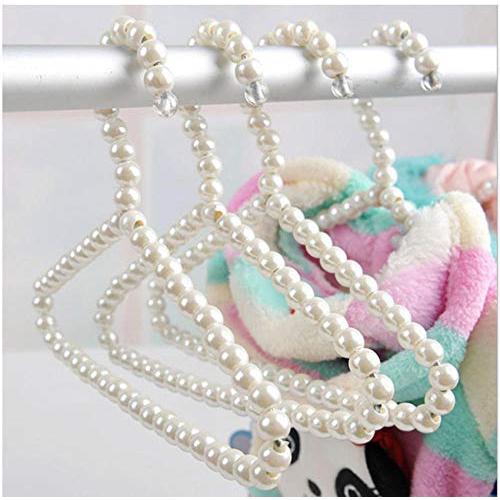 10pcs Random Color-Home Decoration Fashion Pearl Bow Clothes Clothing Hanger for Kids Children Pet Dog Cat Clothing Hanger