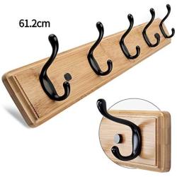 coat rack Creative Wall Hanger Wall Hanger Hook Wall Coat Rack Bedroom Hanger Door Hanger Clothes Hanger (Size : 61cm)