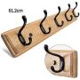 coat rack Creative Wall Hanger Wall Hanger Hook Wall Coat Rack Bedroom Hanger Door Hanger Clothes Hanger (Size : 61cm)