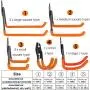 Garage Storage Utility Hooks, 8 Packs Steel Garage Hanger, Heavy Duty Storage Hooks, 5 Various Size & Wall Mount Garage Hook, Wall Hooks for Organizing Ladder, Tools & Bulk Object, Holds up 40 Pounds Garage Storage Utility Hooks, 8 Packs Steel Garage Hanger, Heavy Duty Storage Hooks, 5 Various Size & Wall Mount Garage Hook, Wall Hooks for Organizing Ladder, Tools & Bulk Object, Holds up 40 Pounds
