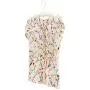 HANGERWORLD 3 Cream 15.7inch Cotton Padded Cushioned Top Garment Coat Hangers with Embroidered Floral Detail