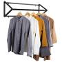 Modern Black Metal Wall-Mounted Retail Garment Display Rack/Clothes Hanging Rod