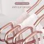 AOOSY Durable Metal Hangers, 20 Pack Lightweight Aluminum Non-Slip Clothes Hangers Space Saving Standard Hangers for Coats Jackets Pants Suit Dress(Rose Gold)