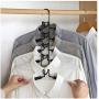 DNJKSA Hotel Anti Slip Wardrobe Organizer Storage Racks Space Saving Fishbone Type Clothes Hangers Hook Home Multi Layers Towel Trouser
