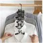 DNJKSA Hotel Anti Slip Wardrobe Organizer Storage Racks Space Saving Fishbone Type Clothes Hangers Hook Home Multi Layers Towel Trouser DNJKSA Hotel Anti Slip Wardrobe Organizer Storage Racks Space Saving Fishbone Type Clothes Hangers Hook Home Multi Layers Towel Trouser