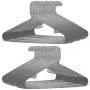Standard Grey Plastic Hangers (60 Pack) Durable Tubular Shirt Hanger Ideal for Laundry & Everyday Use, Slim & Space Saving, Heavy Duty Clothes Hanger for Coats, Pants, Dress, Etc. Hangs up to 5.5 lbs
