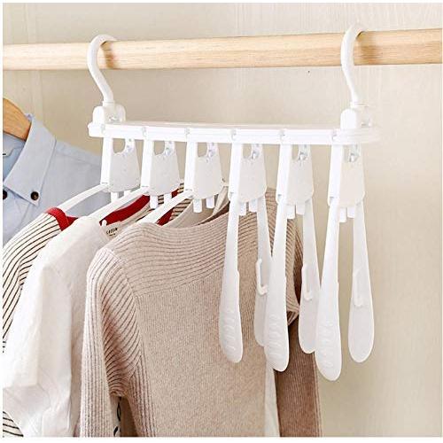 2pcs Random Color Multifunction Circle Clothes Hanger Clothes Drying Rack Plastic Scarf Hangers for Clothes Layer Storage Racks Wardrobe Closet