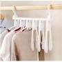 2pcs Random Color Multifunction Circle Clothes Hanger Clothes Drying Rack Plastic Scarf Hangers for Clothes Layer Storage Racks Wardrobe Closet