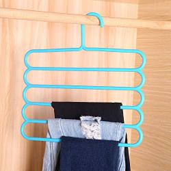 Wonderrun Closet Storage Rack Organizer Portable Clothes Hanger Hooks Laundry Garment Kitchen Shelf Rod or Decor for Home and Office