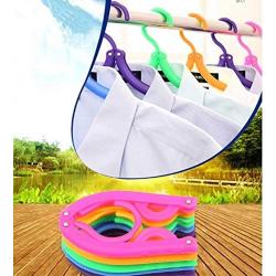 Foldable Clothes Hangers Travel Hangers Rainbow Will Portable Magic Clothing Drying Rack Pack of 5