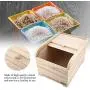 Rice Storage Bin, Paulownia Wood Shuttered Cereals Storage Container Great for Cereals Rice Kitchen Storage Boxes with Cover 10Kg(#01) Rice Storage Bin, Paulownia Wood Shuttered Cereals Storage Container Great for Cereals Rice Kitchen Storage Boxes with Cover 10Kg(#01)